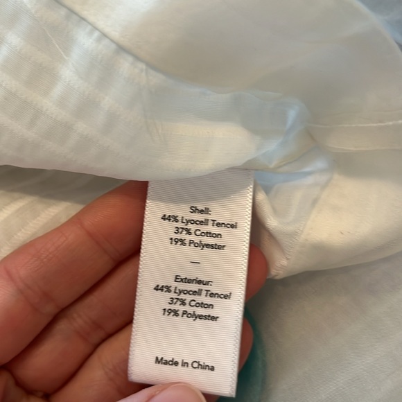 Elizabeth and James half sheer white button up collared shirt - Picture 11 of 11